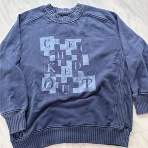 Aerie checked out Navy Crewneck Sweater